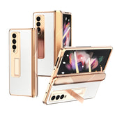 Electroplated Armor Cross Texture Phone Case